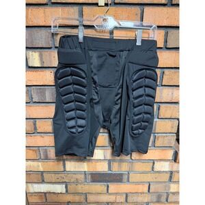 XXL Padded Compression Shorts Black Protective Gear Football Hockey Athletic
